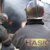 Hasiči trénují v ohnivém pekle Flashover kontejneru